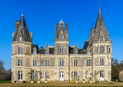 Réalisation d'une photo gigapano château de Martreil en Maine et Loire